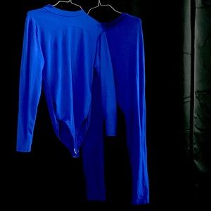Blue Body Suit & Legging Sets